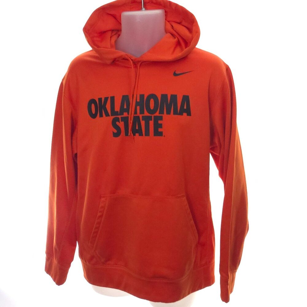 Nike Oklahoma State OSU Cowboys Hoodie Mens M Therma-Fit NCAA Football Free Ship - Picture 3 of 13